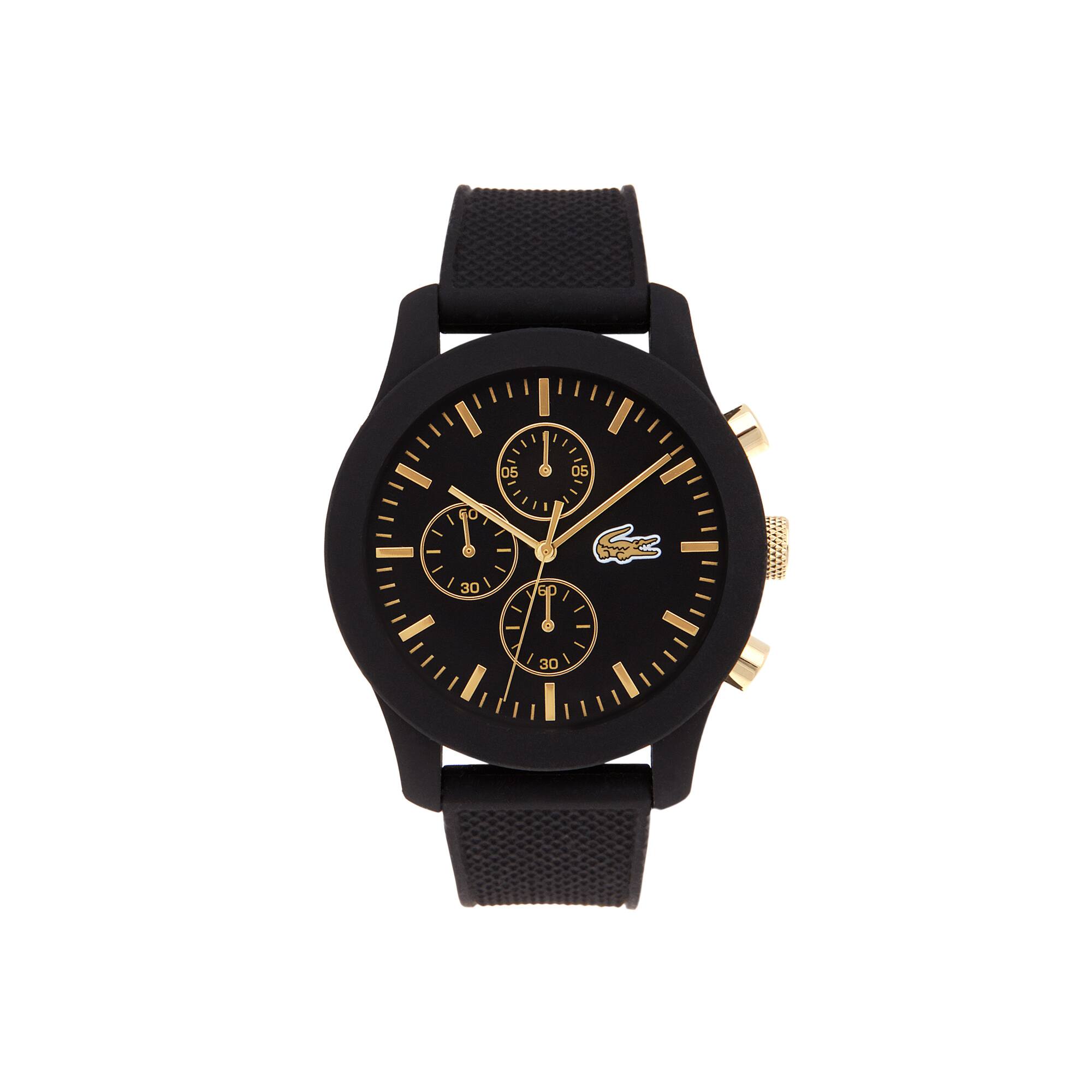 Unisex Lacoste.12.12 Black Chronograph Watch LACOSTE